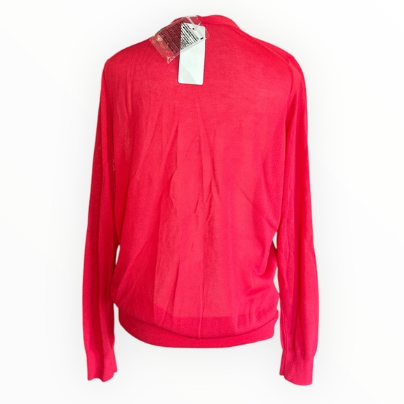 NWT Uniqlo Light V-Neck Long-Sleeve Cardigan Red XL - Picture 5 of 5